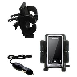 Gomadic Samsung SGH-G800 Auto Vent Holder with Car Charger - Uses TipExchange