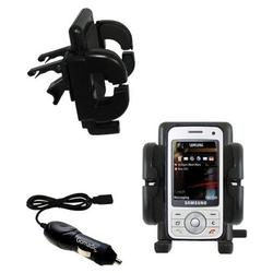 Gomadic Samsung SGH-i450 Auto Vent Holder with Car Charger - Uses TipExchange