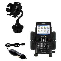 Gomadic Samsung SPH-I325 Auto Cup Holder with Car Charger - Uses TipExchange