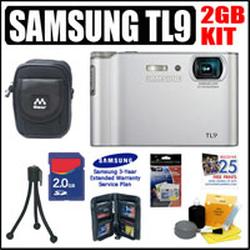 Samsung TL9 10.2MP Digital Camera Silver Plus 2GB Accessory Kit