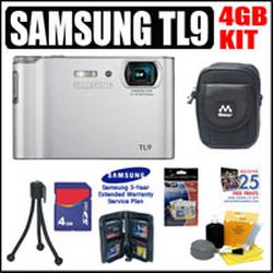 Samsung TL9 10.2MP Digital Camera Silver Plus 4GB Accessory Kit