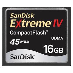SANDISK CORP SanDisk 16GB Extreme IV CompactFlash Card - 16 GB