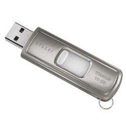 SanDisk 16GB Ultra Cruzer Titanium USB Flash Drive Silver
