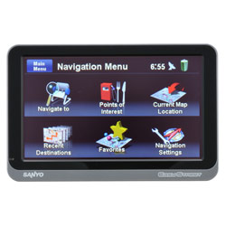 Sanyo NVM-4370 - 4.3 GPS System w/ Preloaded Maps - Text-To-Speech, Bluetooth