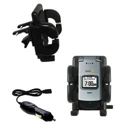 Gomadic Sanyo Pro 200 Auto Vent Holder with Car Charger - Uses TipExchange