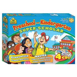 School Zone Preschool-Kindergarten Super Scholar 4-Pack - PC & Mac