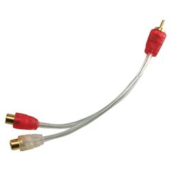 EFX Scosche C Series Y-Audio Cable - 1 x RCA - 2 x RCA - 10 - Clear