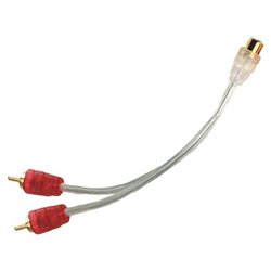 EFX Scosche C Series Y-Audio Cable - 1 x RCA - 2 x RCA - Clear