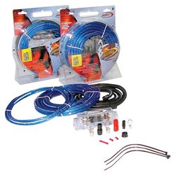 EFX Scosche Single Amp Power and Audio Kit - Installation Kit Blue, Silver