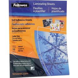 Fellowes Self-Laminating Sheets, 3mm, 9-1/8 x 12, 10/box