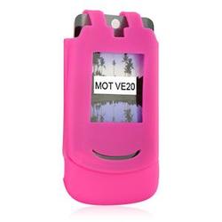 Wireless Emporium, Inc. Silicone Case for Motorola RAZR VE20 (Hot Pink)