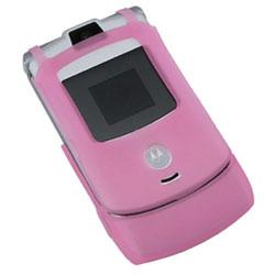 Eforcity Silicone Skin Pink- Motorola Razr V3, V3c, V3i