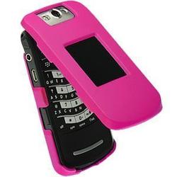 Wireless Emporium, Inc. Snap-On Rubberized Protector Case for Blackberry Pearl Flip 8220 (Hot Pink)