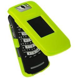 Wireless Emporium, Inc. Snap-On Rubberized Protector Case for Blackberry Pearl Flip 8220 (Lime Green)