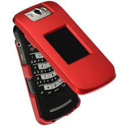 Wireless Emporium, Inc. Snap-On Rubberized Protector Case for Blackberry Pearl Flip 8220 (Red)