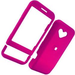 Wireless Emporium, Inc. Snap-On Rubberized Protector Case for T-Mobile G1/Google Phone (Hot Pink)