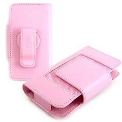 Wireless Emporium, Inc. Soho Kroo Leather Pouch for Samsung Epix SGH-i907 (Pink)