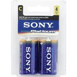 Sony Batteries Sony C Size Alkaline Battery for General Purpose - Alkaline - 1.5V DC - General Purpose Battery (AM2PT-B4A)