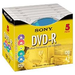 Sony DVD-R Media - 4.7GB - 5 Pack