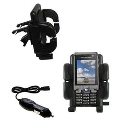 Gomadic Sony Ericsson C702c Auto Vent Holder with Car Charger - Uses TipExchange