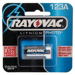 Rayovac Spectrum Brands 123A Size Ultra Photo Battery - 3V DC - General Purpose Battery (RL123A1)