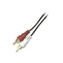 Steren Audio Patch Cable - 2 x RCA - 2 x RCA - 6ft - Black (255-126)