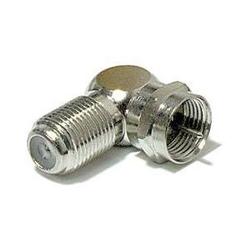 Steren F Series F-connector Right Angled L-Adapter - F-connector Male to F-connector Female
