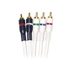 Steren Python Component Audio/Video Cable - 5 x RCA - 5 x RCA - 100ft - Ivory