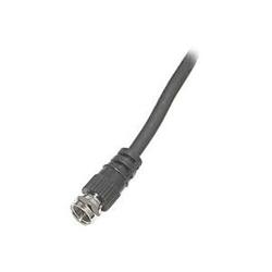 Steren RG59 Coaxial Cable - 1 x F-connector - 1 x F-connector - 100ft - Black