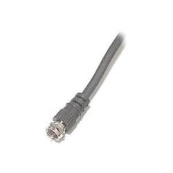 Steren RG59 Coaxial Cable - 1 x F-connector - 1 x F-connector - 25ft - Black