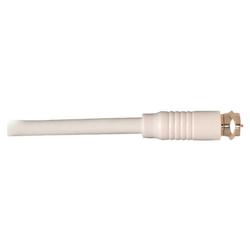 Steren RG6 Coaxial Cable - 1 x F-connector - 1 x F-connector - 100ft - White