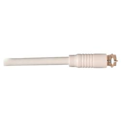 Steren RG6 High-Grade Coaxial Cable - 1 x F-connector - 1 x F-connector - 50ft - White