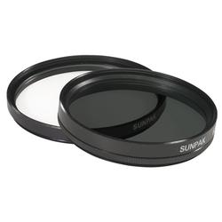 Sunpak CF-7080 TW 58mm Ultra-Violet and Circular Polarized Filter Twin Pack