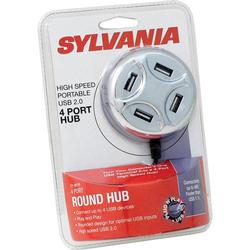 Sylvania SY4PHR Portable 4-Port USB Hub