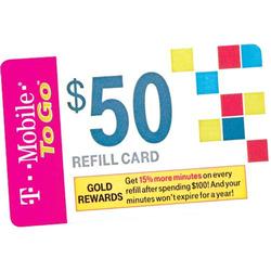 T-MOBILE T-Mobile COUP0050 PrePaid Omnipoint Service Coupon