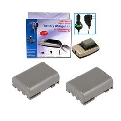 Eforcity TWO BATTERY And CHARGER For CANON Digital Rebel XT Xti