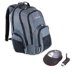 Targus Gravity Backpack w/Wireless Stow-N-Go Rechargeable Mouse for Notebook