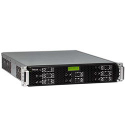 Thecus/Clairtek Inc Thecus N8800 2U Network Attached Storage Server - 8xSATA, RJ-45x2: 10/100/1000, RAID 0, 1, 5, 6, 10, JBOD, LCD Display