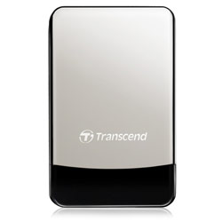 TRANSCEND INFORMATION Transcend 2.5 StoreJet Portable Hard Drive with Leather Zipper Case 320GB Classic