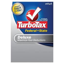 Intuit TurboTax Deluxe Federal + State + Federal E-File 2008 DVD