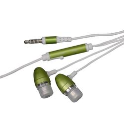 Eforcity Universal 3.5mm In-Ear Stereo Headset w/ On-off & Mic, Green by Eforcity