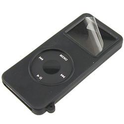 Eforcity iPod Nano Silicone Skin Case Cover and Armband-Black
