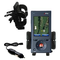 Gomadic uPro uPro Golf GPS Auto Vent Holder with Car Charger - Uses TipExchange