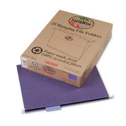 Esselte Pendaflex Corp. 100% Recycled Hanging File Folders, 1/5 Cut, Letter Size, Violet, 25/Box (ESS74535)