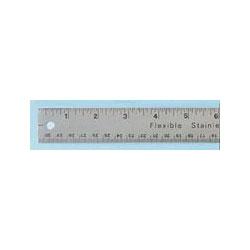 Universal Office Products 12 Stainless Steel Ruler with Hang-Up Hole, Cork Back (UNV59023)