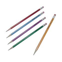 Dixon Ticonderoga Co. #2 Soft Pencils, Wood, Graphite Core, 144/BX, AST Colors (DIX14426)