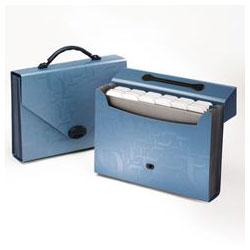 Esselte Pendaflex Corp. 26-Pocket Carry Case, Letter Size, 14-1/8w x 21d x 11-3/4h, Blue (ESS01167)