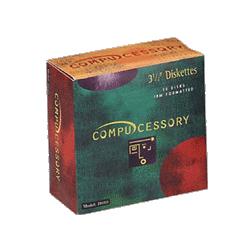 Compucessory 3-1/2 PC Formatted Diskettes, DS-HD, 1.44MB, 10/BX (CCS71010)