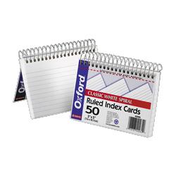 Esselte Pendaflex Corp. 3 x 5 White Perforated Spiral Bound Index Cards, Ruled (ESS40282)