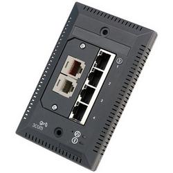 3COM - SWITCHES AND HUBS 3Com IntelliJack Switch NJ220 - 4 x 10/100Base-TX LAN (3CNJ220-BLK-20)